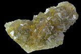 Yellow, Cubic Fluorite Crystal Cluster - Spain #98701-1